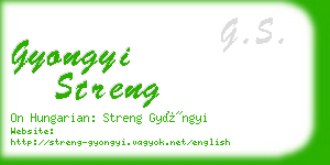 gyongyi streng business card